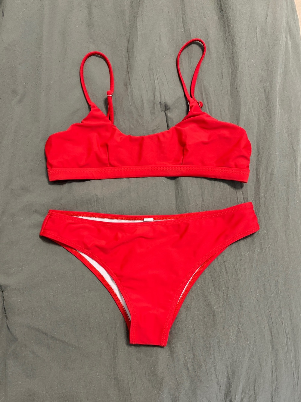 Red Women's Bikini Set - Classic Two-Piece Swim